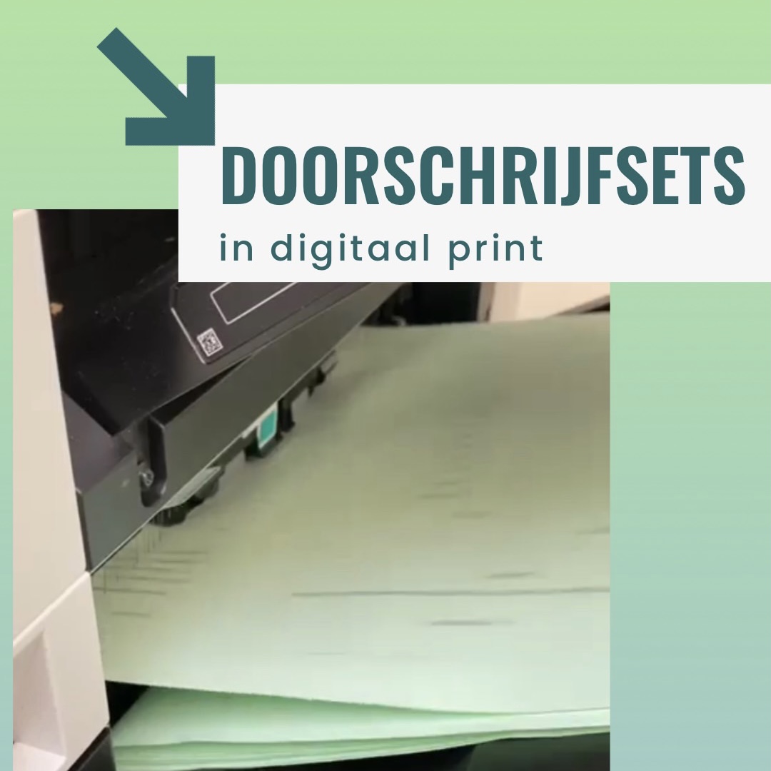 digitaal print zelfdoorschrijvende sets