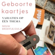 geboortekaartjes gelamineerd