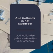 Oud Hollands geboortekaartje