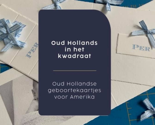 Oud Hollands geboortekaartje