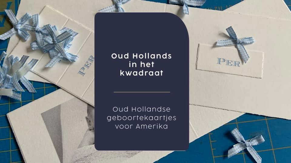 Oud Hollands geboortekaartje