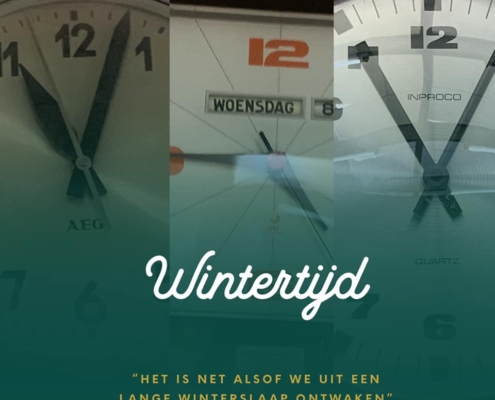 Wintertijd printwerk cursusboek visitekaartjes concertboekje wedstrijdprogramma beursfolder
