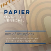 menukaart digitaal print kleur mat satijnglans