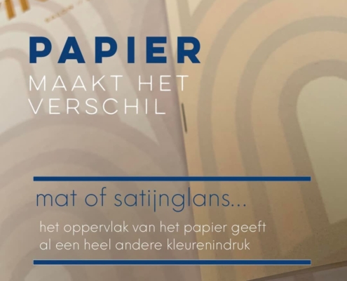 menukaart digitaal print kleur mat satijnglans