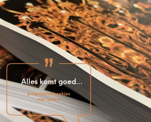 programmaboekjes digitaal print kleur
