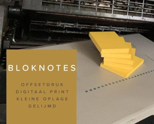 notitieblokken offsetdruk digitaal print gelijmd