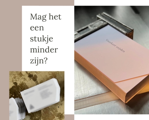 visitekaartjes digitaal print maatwerk hoekje snijden