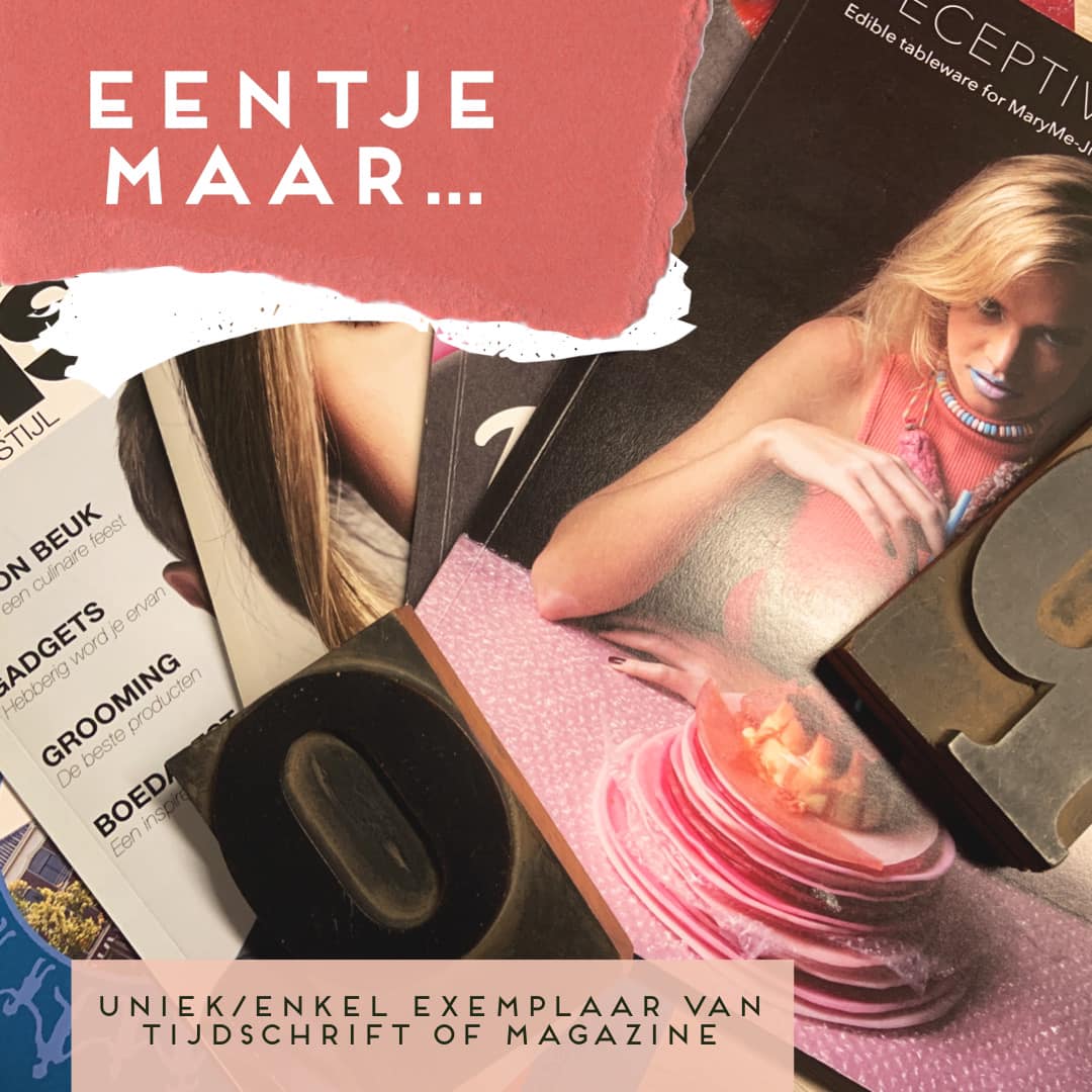 digitaal print enkel uniek exemplaar tijdschrift magazine presentatie