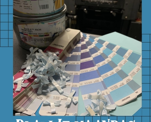 blue monday blauwe maandag 2023 digitaal print plot scan druk zwartwit kleur full colour