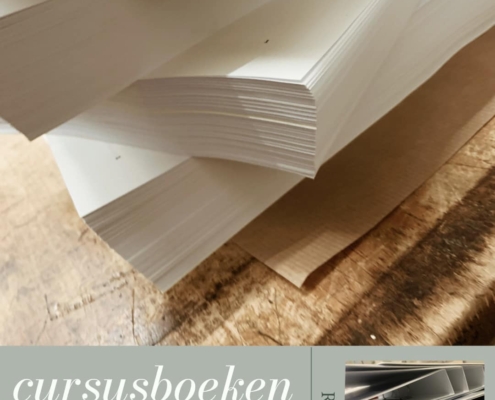 reprowerk: cursusboeken printen zwartwit perforeren inhangen