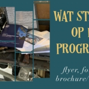 printen van programmaboekjes -flyers -folders zwartwit en kleur