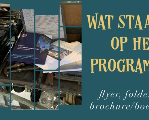 printen van programmaboekjes -flyers -folders zwartwit en kleur