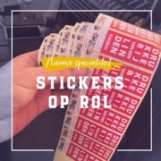 drukwerkspecialiteit sticker op rol full colour