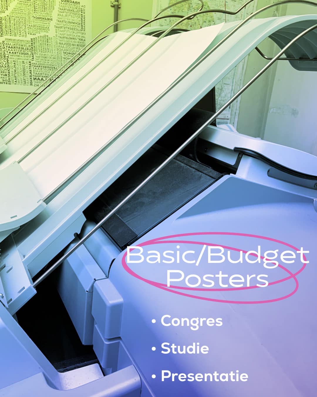 basic budget poster voor congres studie en presentatie