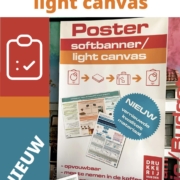 nieuwe kwaliteit softbanner canvas-light opvouwbare poster