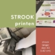 digitaal print van stroken op kleinformaat printer