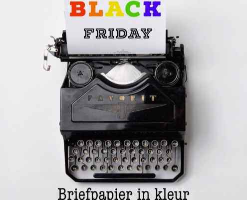 Black Friday: briefpapier digitaal print offsetdruk full colour PMS