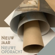 nieuw jaar, nieuwe opdracht: groot formaat poster, plotten, printen, scannen