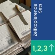 zelf kopiërende sets digitaal print in zwart