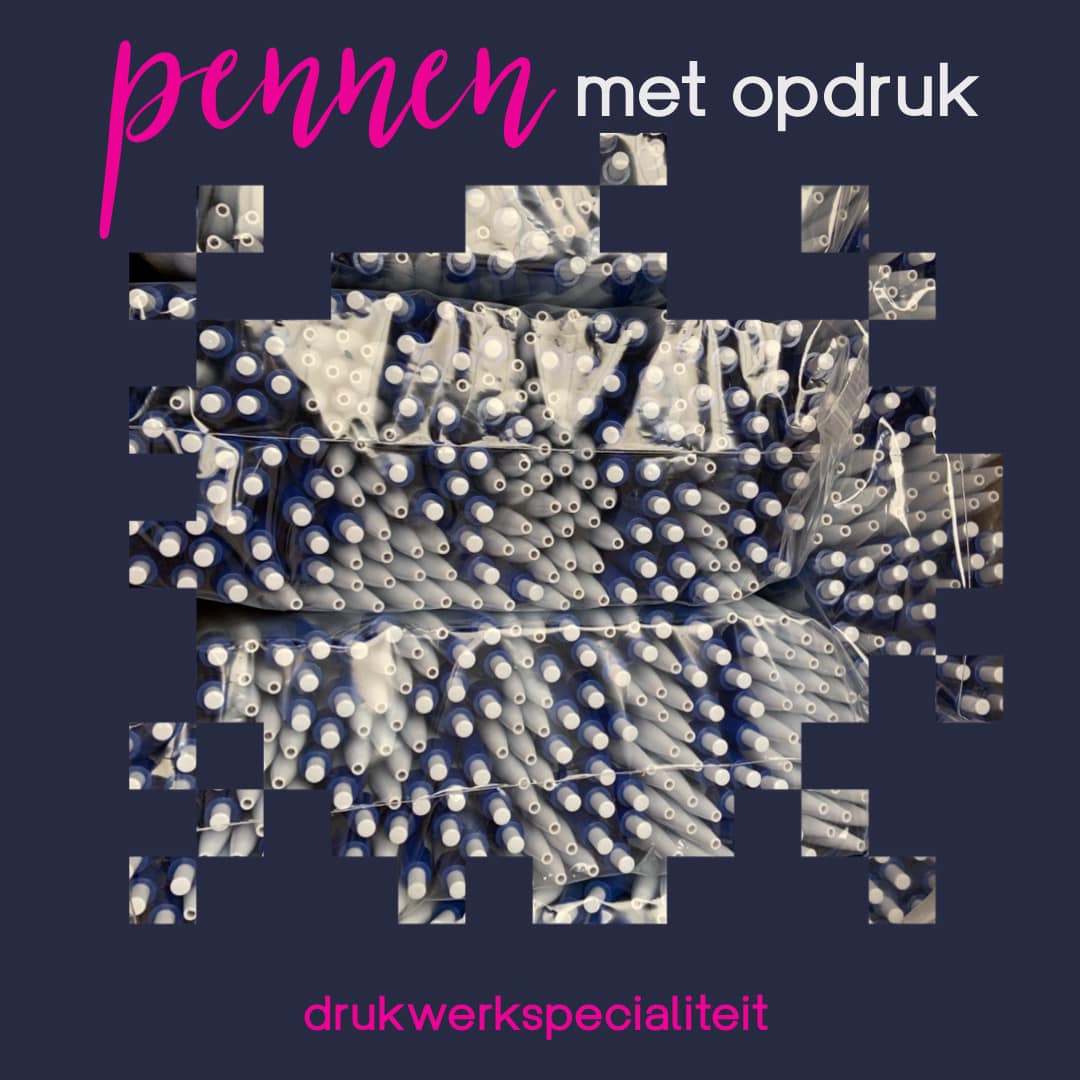 pennen met opdruk, full colour, met logo gepersonaliseerd