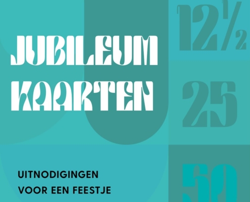 uitnodiging jubileum bruiloft digitaal print eigen ontwerp