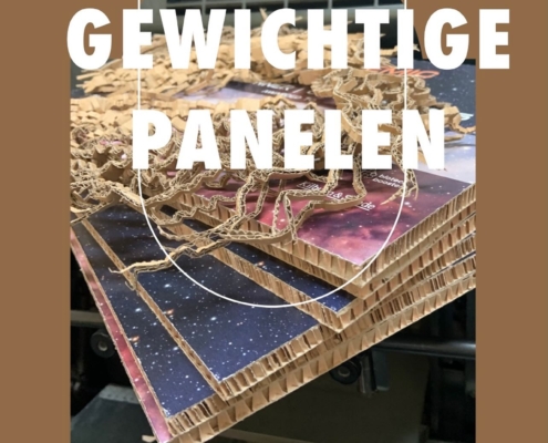 panelen op reboard of opplakken op foam of karton