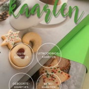 allerlei kaarten: uitnodigingskaarten menukaarten sprekerskaarten COBO-kaarten visitekaarten geboortekaarten trouwkaarten